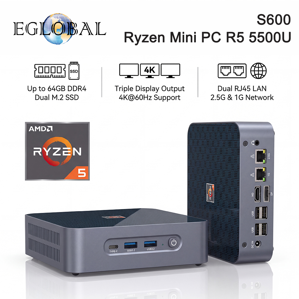 Pc Gaming Ryzen - EGLOBAL Ryzen Mini PC R3 5500U