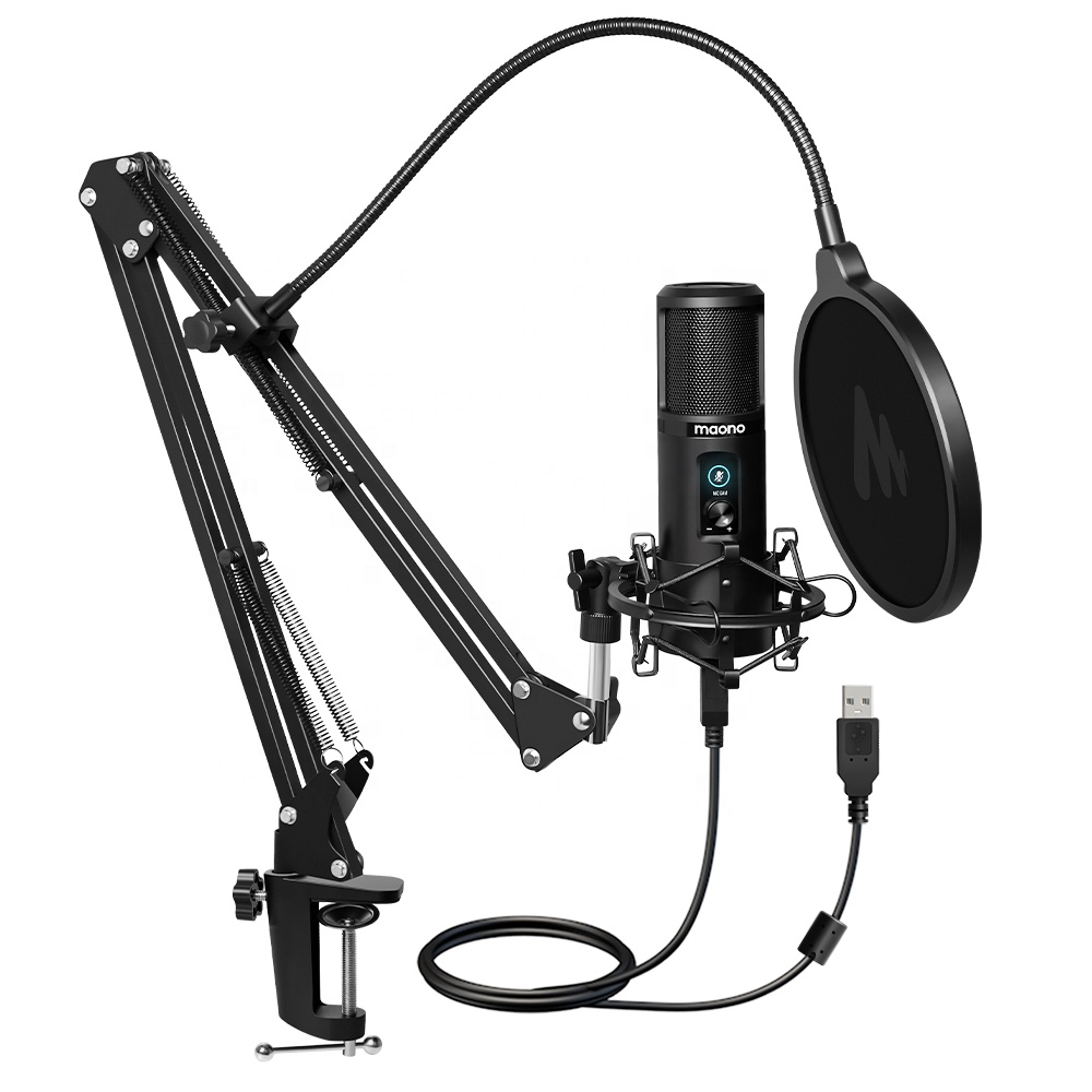 Gaming Microphone - MAONO Profesyonel USB Mikrofon Stüdyo Mikrofonu,