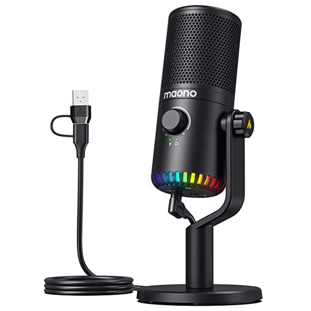 Gaming Microphone - MAONO PC Programlanabilir RGB Oyun Mikrofonu,