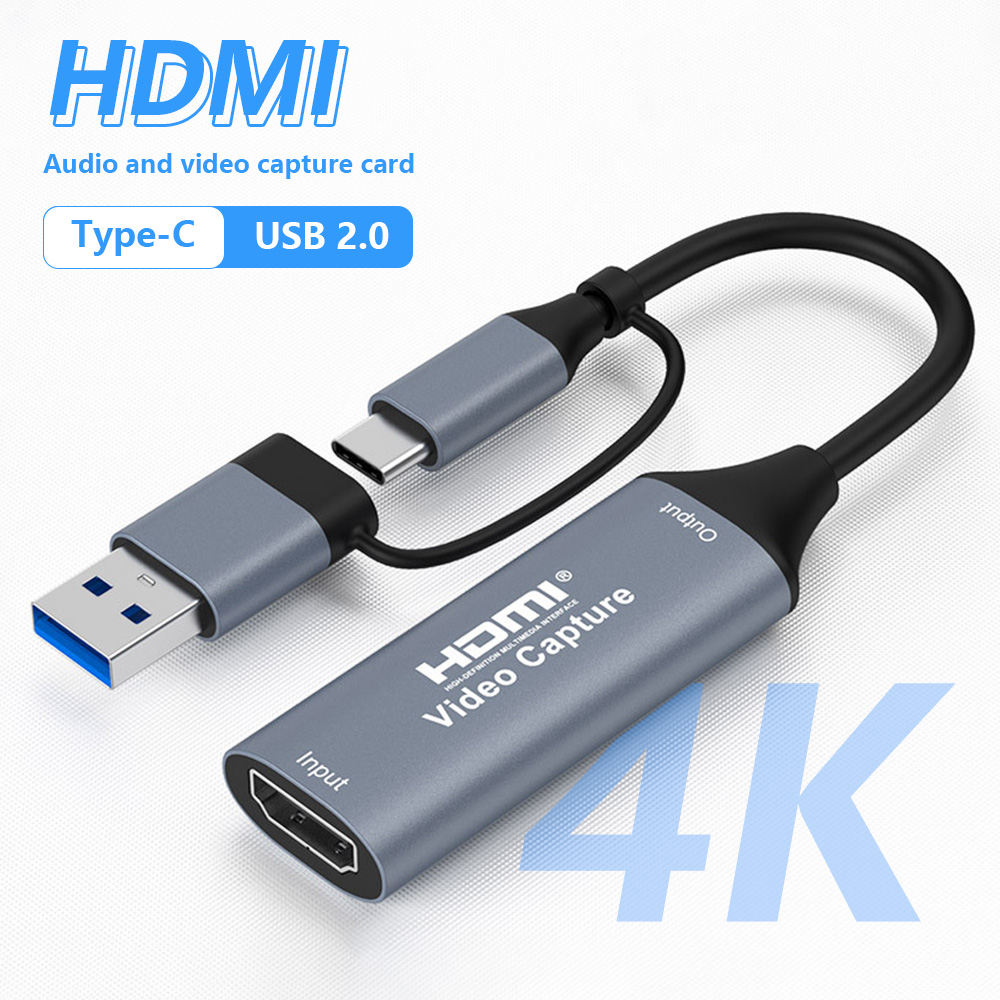 Capture Card Hdmi - 4K 2'si 1 Arada USB 2.0