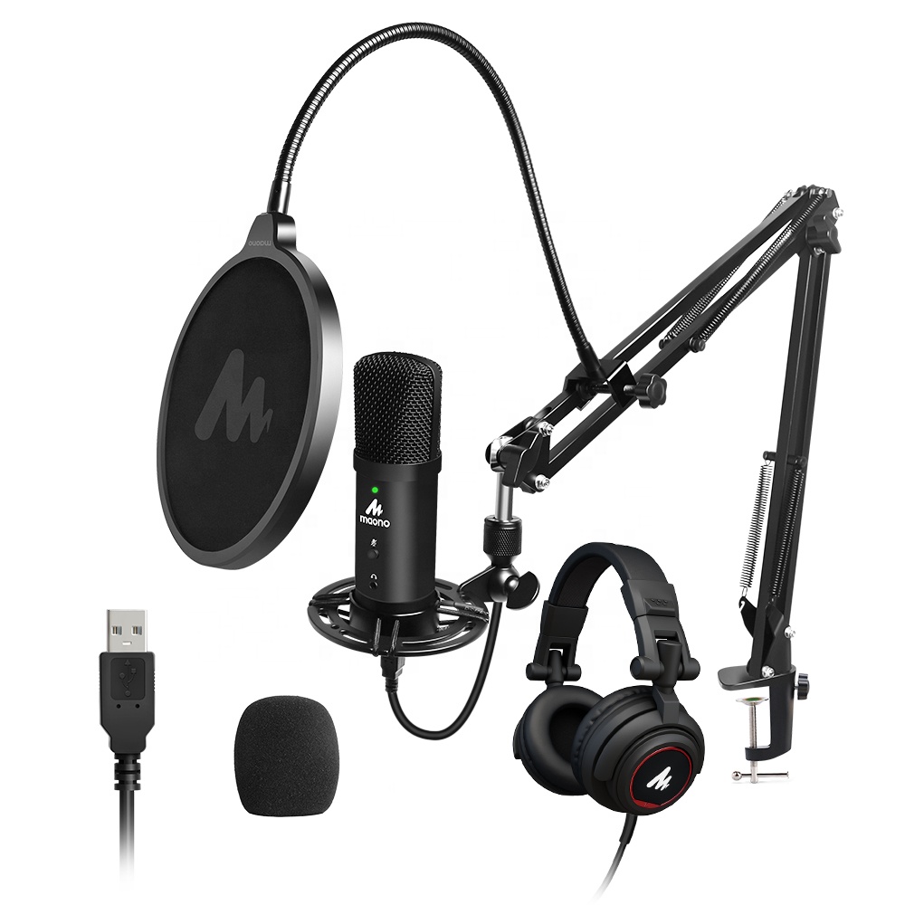 Gaming Microphone - MAONO Stüdyo USB Mikrofonu, Canlı Kayıt,