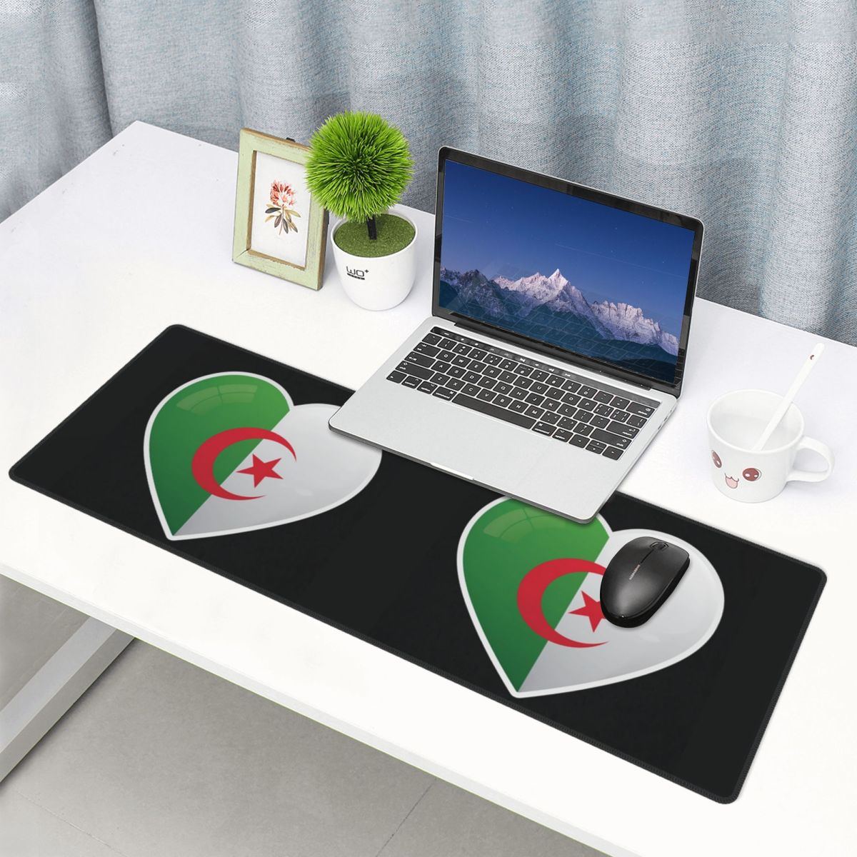 Pc Gaming Icon - Büyük Mouse Pad Cezayir Cezayir Bayrağı
