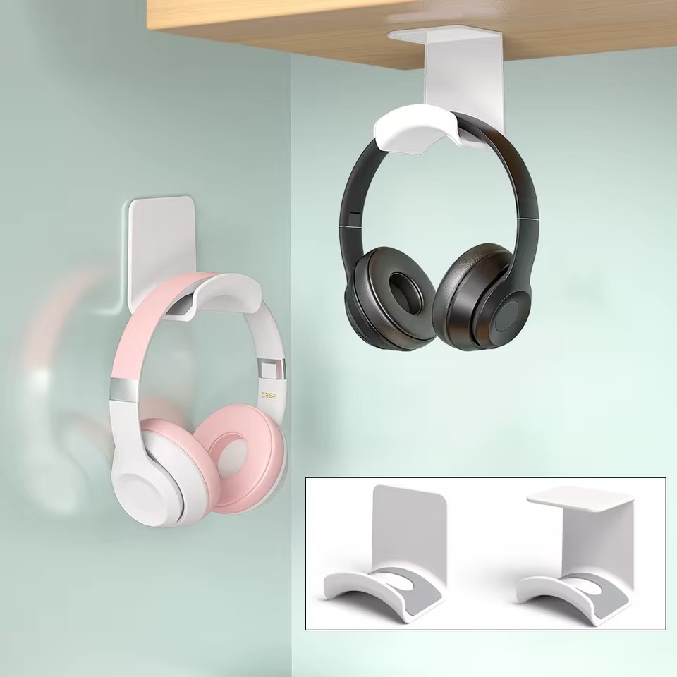 Gaming Headset - Evrensel kulaklık standı yapışkanlı plastik duvara