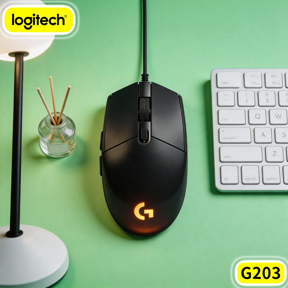 Logitech Mouse G203 - Logitech G203 Kablolu Oyun Mouse'u Pratik