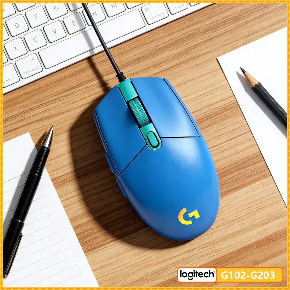 Logitech Mouse G203 - G102 Logitech G203 Kablolu USB Mouse,