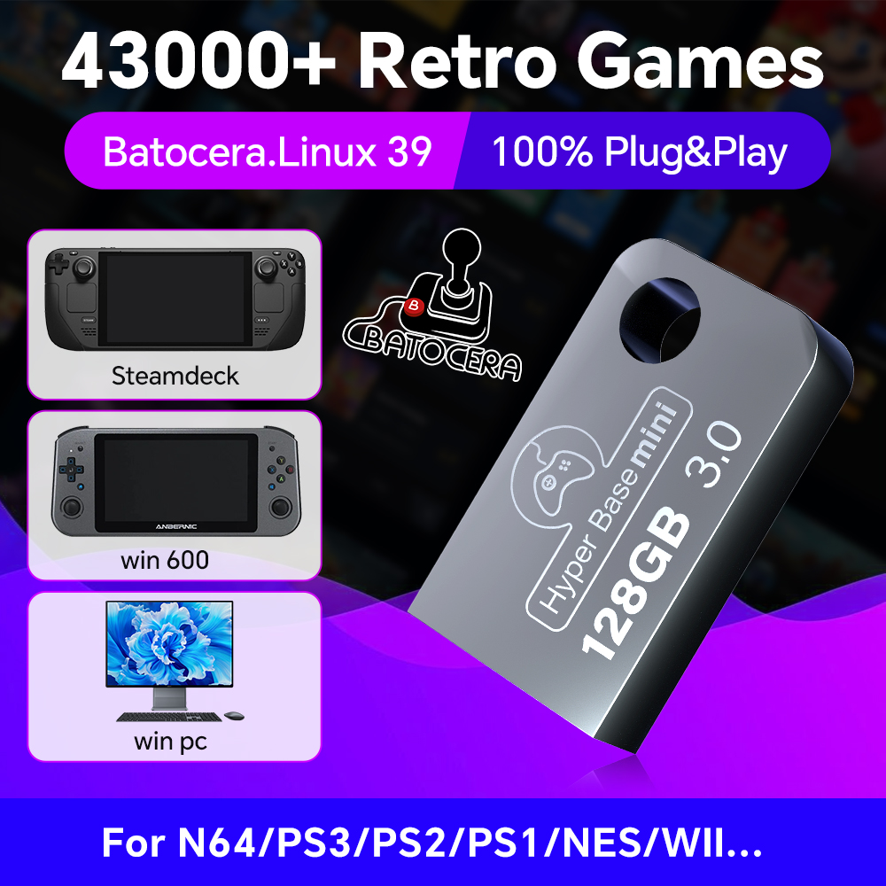 Pc Gaming Emulator - Batops3 128G USB Flash sürücü Windows
