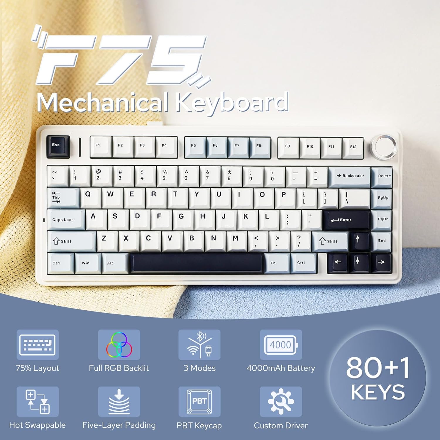 Aula F75 Mekanik Klavye %75 Ka - Pc Gaming Gigabyte incelemesi ve fiyatı