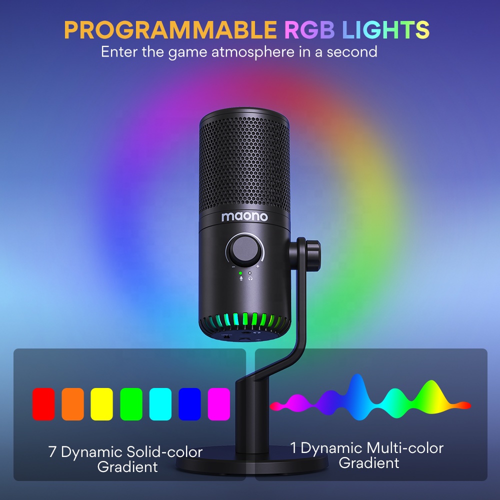 MAONO PC Programlanabilir RGB  - Gaming Microphone incelemesi ve fiyatı