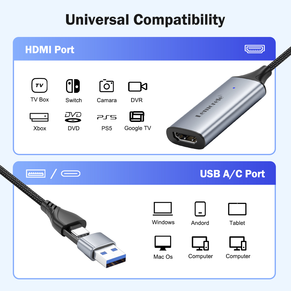 Lemorele USB 2.0 Video Yakalam - Capture Card Hdmi incelemesi ve fiyatı