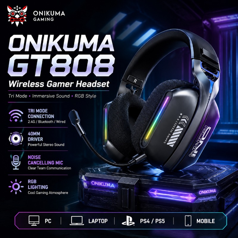 ONIKUMA GT808 Kablosuz Oyun Ku - Pc Gaming Gigabyte incelemesi ve fiyatı