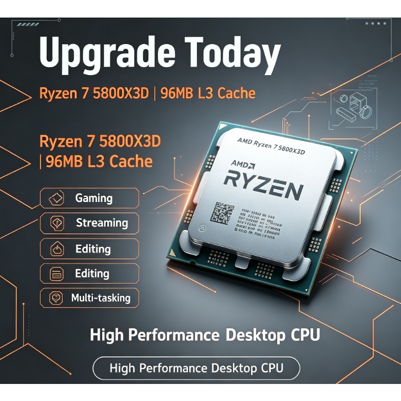Ryzen 7 5800X3D PC Oyun İşlemc - Pc Gaming Ryzen incelemesi ve fiyatı