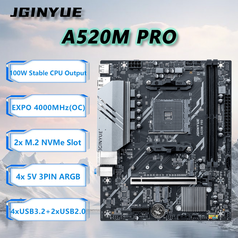 JGINYUE A520M PRO Anakart Kiti - Pc Gaming Ryzen incelemesi ve fiyatı