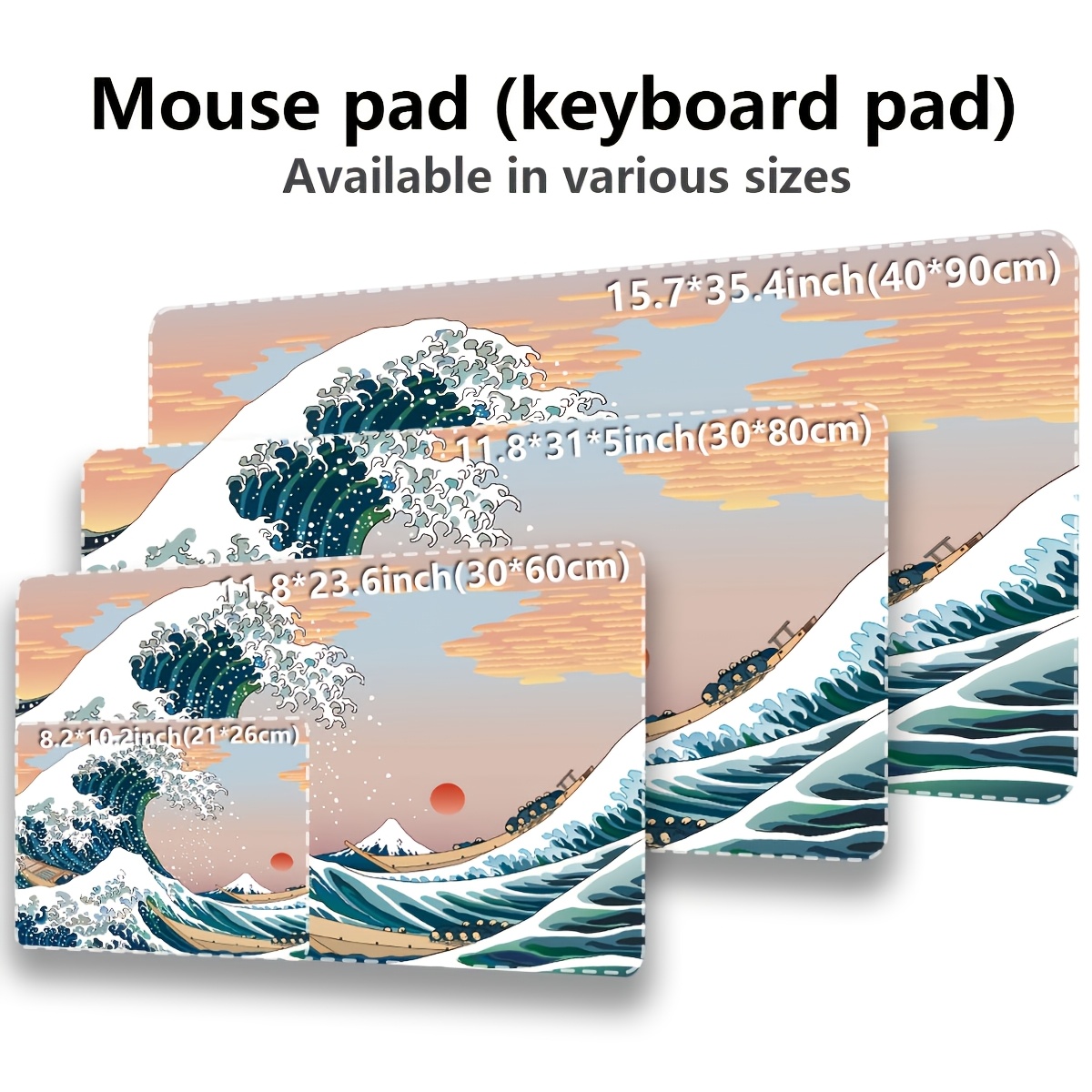 1 adet Dalgalı Büyük Mouse Pad - Pc Gaming Drawing incelemesi ve fiyatı