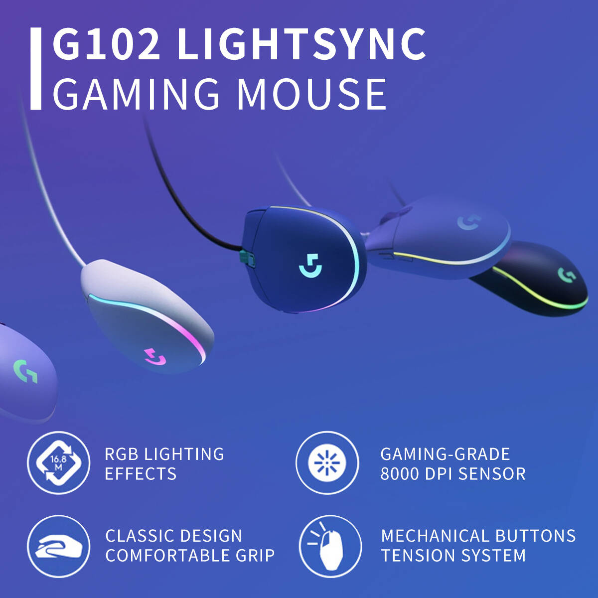G102 Logitech G203 Kablolu USB - Logitech Mouse G203 incelemesi ve fiyatı