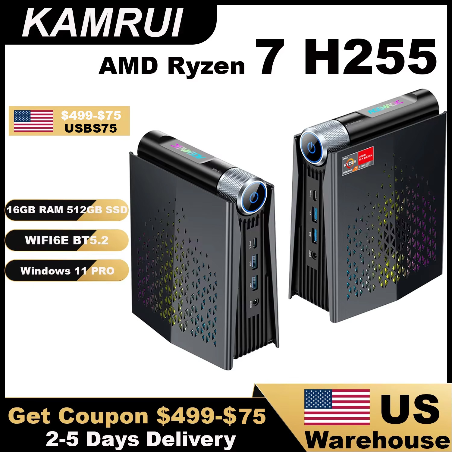 KAMRUI Gaming Mini PC Ryzen 7  - Pc Gaming Ryzen incelemesi ve fiyatı