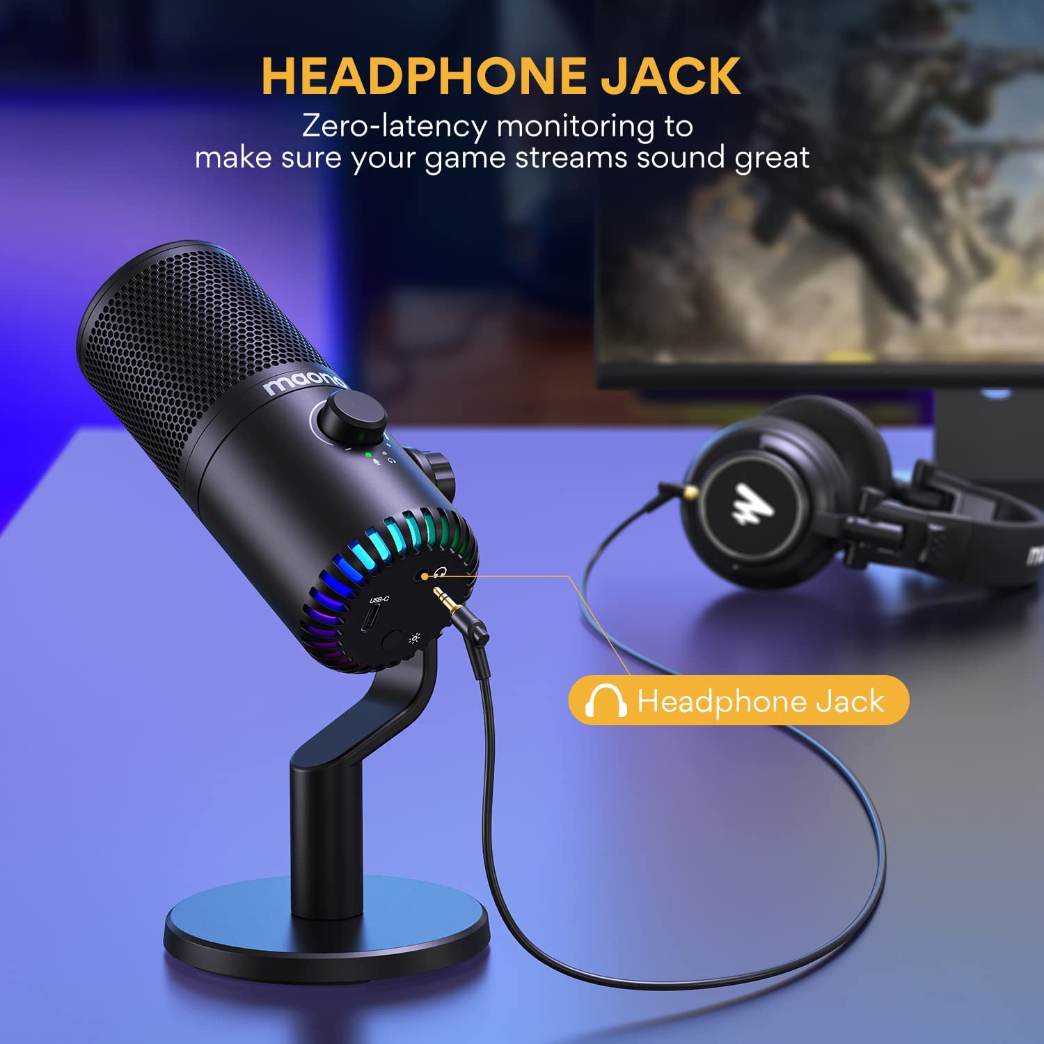 Maono DM30 RGB Işıklı USB Kond - Gaming Microphone incelemesi ve fiyatı