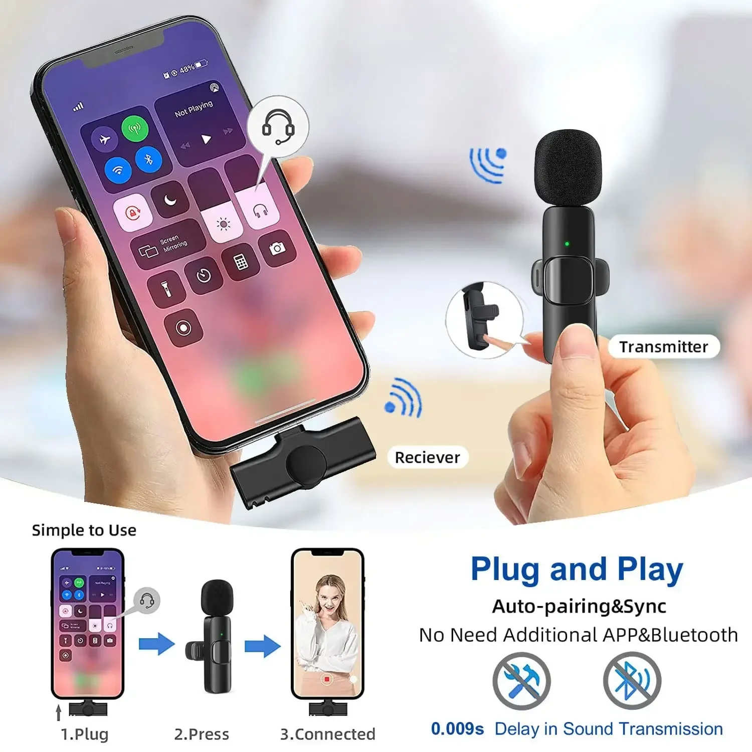 Kablosuz Yaka Mikrofonu 2.4G M - Gaming Microphone incelemesi ve fiyatı